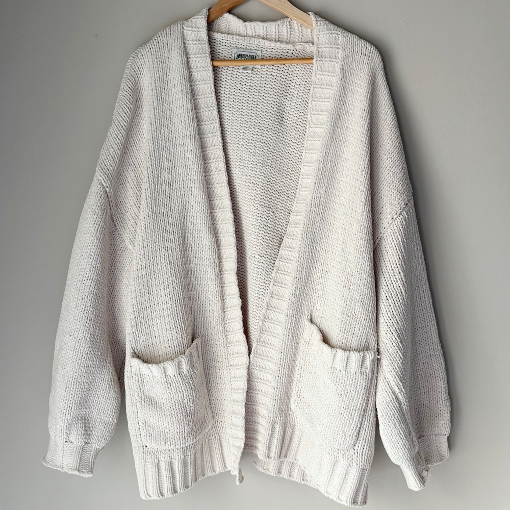 American Eagle Chenille Oversized Cardigan